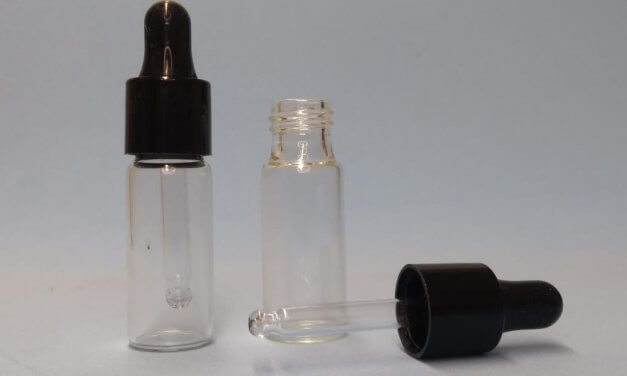 MINI FRASCO VIDRO CONTA GOTAS 5ML